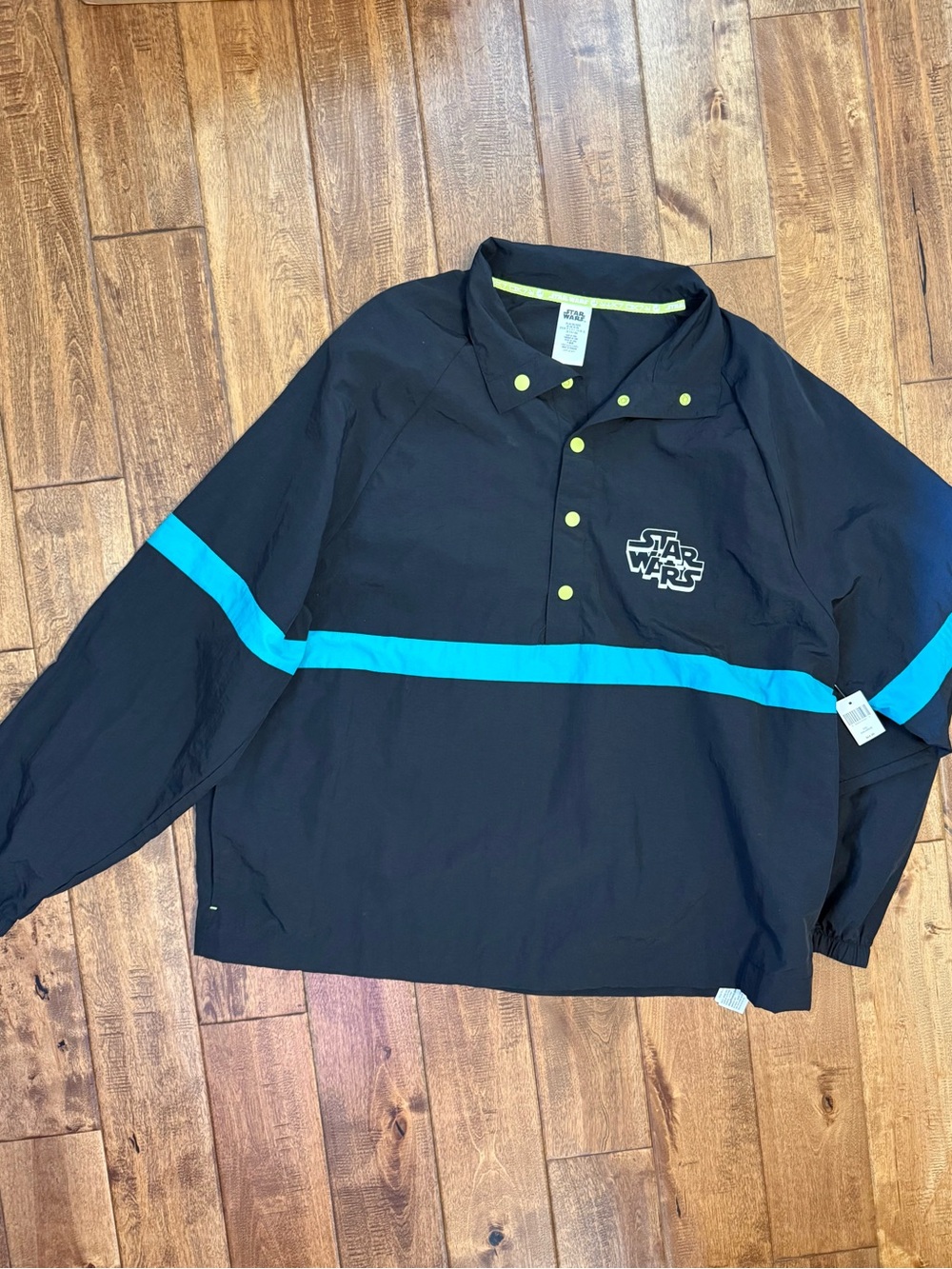 Vintage style Star Wars Black Pullover Windbreaker Jacket